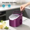 WAA Ice Makers Countertop, 26.5Lbs/Day, Quiet Portable Mini Ice Machine, Purple