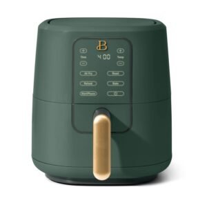 Beautiful 3 Qt Air Fryer with TurboCrisp Technology, EverGood Ceramic Nonstick Coating, Thyme Green by Drew Barrymore