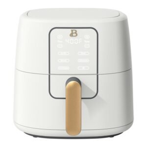 Beautiful 6qt Air Fryer with TurboCrisp Technology, EverGood Ceramic Nonstick Coating, White Icing by Drew Barrymore