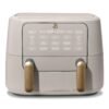 Beautiful 9 Qt TriZone Air Fryer, Porcini Taupe by Drew Barrymore