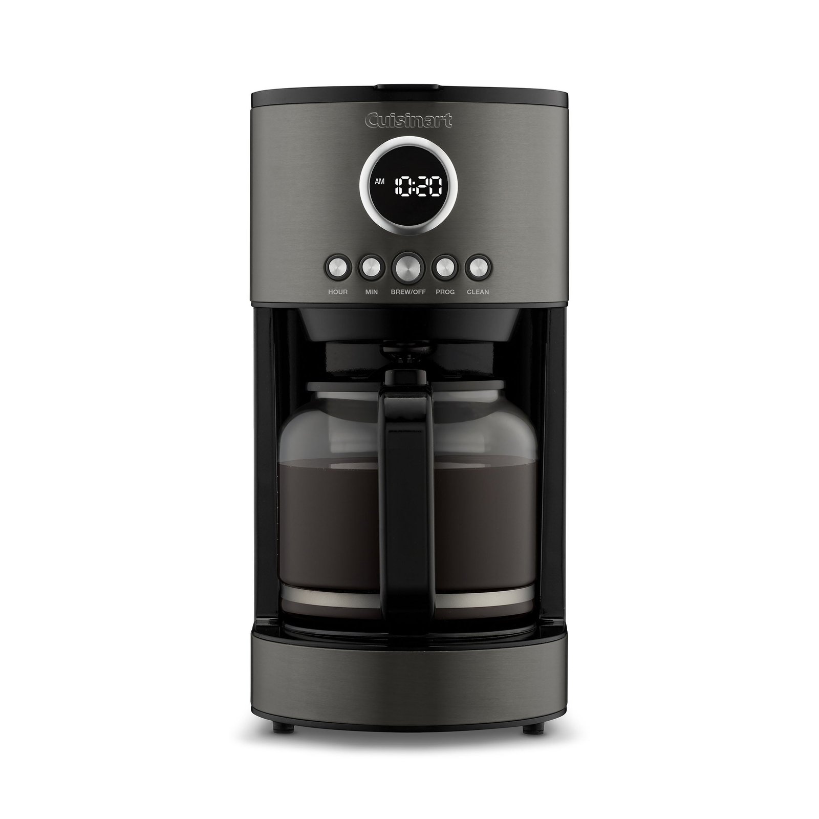 Cuisinart 12-Cup Coffee Maker, Stainless Steel, Black