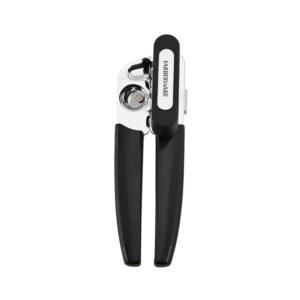 Farberware Pro Stainless Steel Portable Can Opener with Black Handle