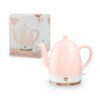 Pink Up Noelle Ceramic Electric Kettle for Hot Tea and Coffee, 1.5L, Pink